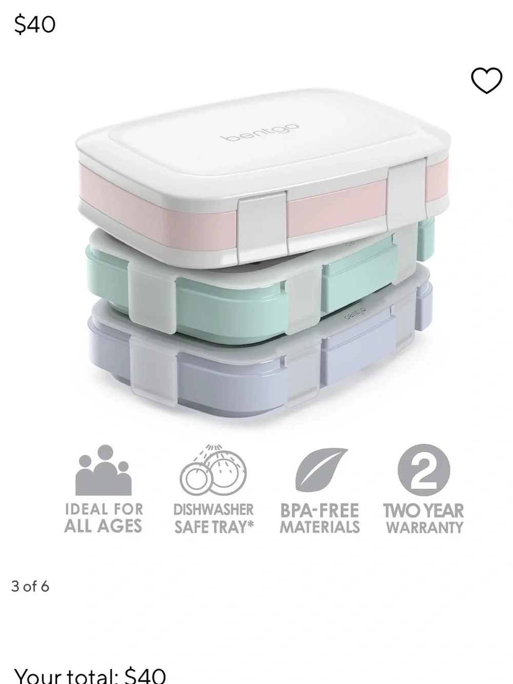 Bentgo Stackable Lunch Boxes (2)